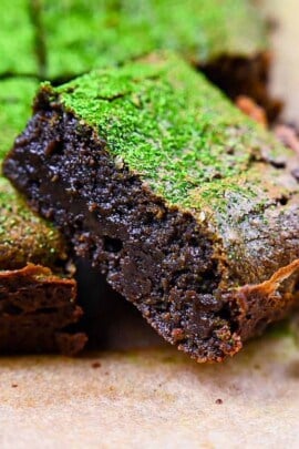 matcha dark choc brownie thumbnail