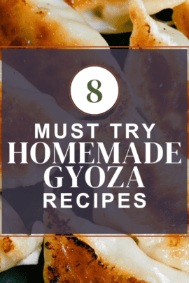 Gyoza roundup thumbnail with crispy pan-fried gyoza in the background